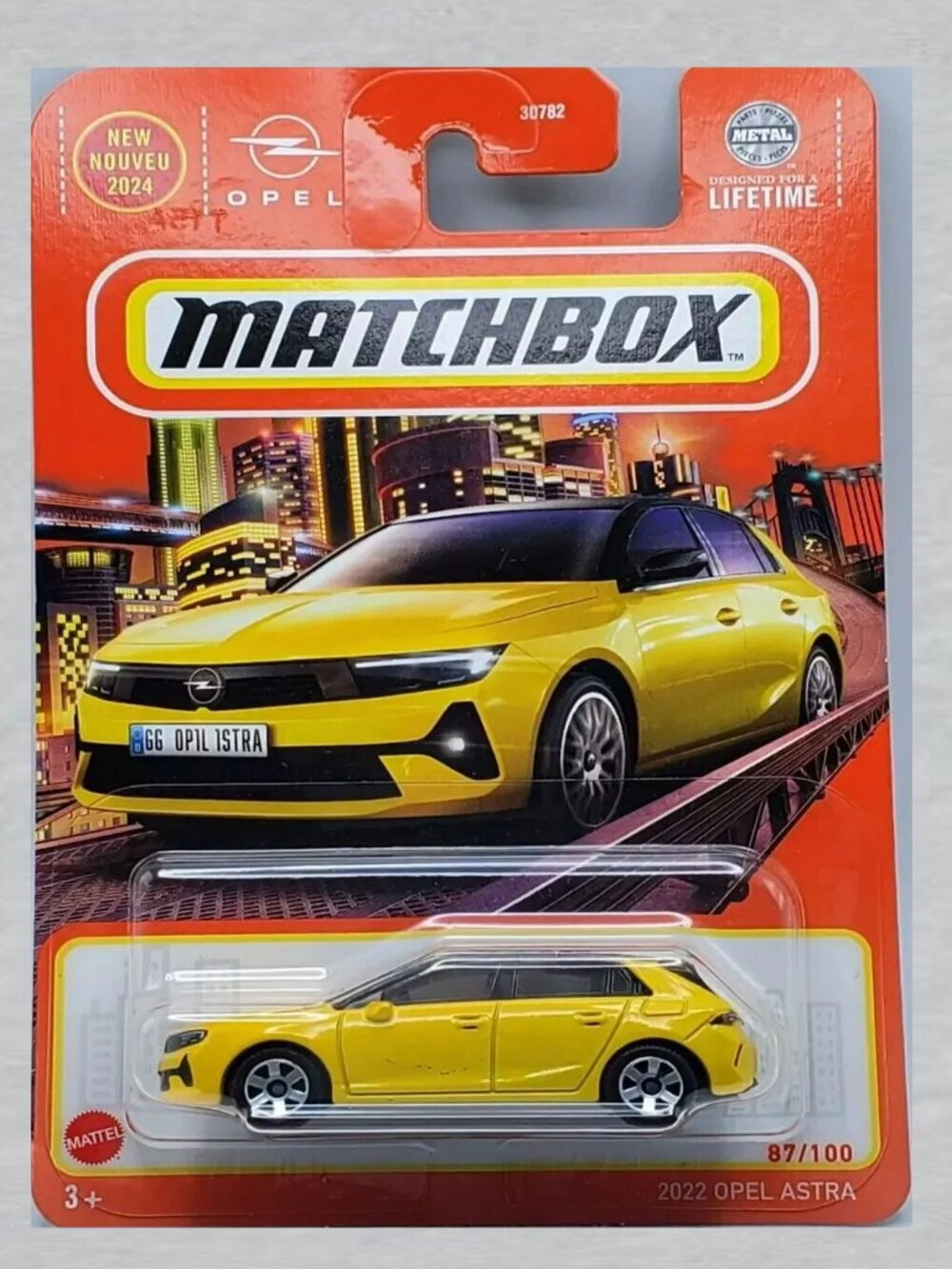 Matchbox 2022 Opel Astra YELLOW